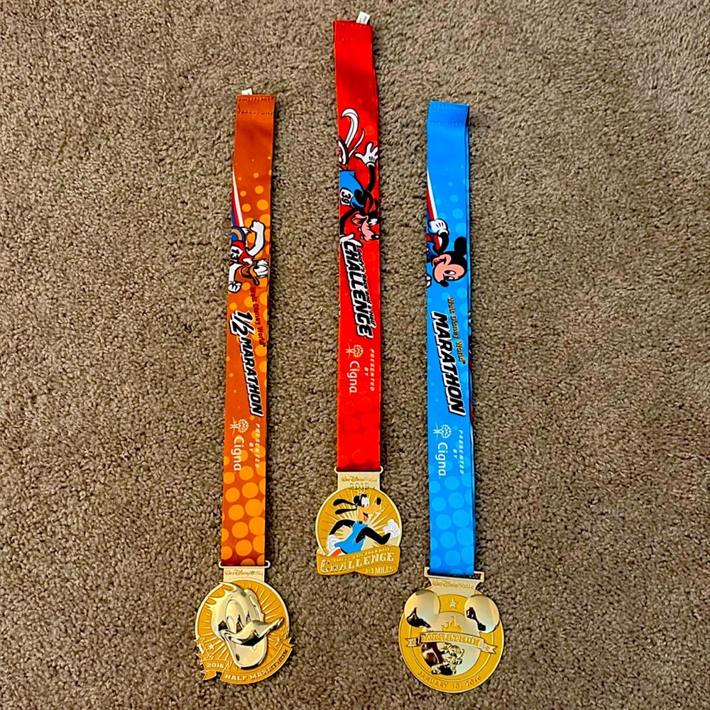 2016 RunDisney Marathon Medals
Goofy Half and Full Marathon